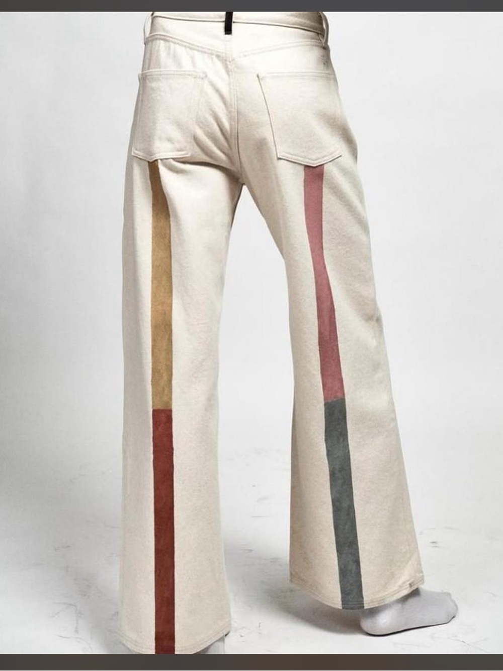 RARE Still Here Linen Walker Rainbow Jeans - Picture 7 of 7
